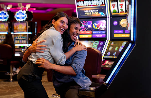 Lucky Twins five-reel slot game interface showing twin-themed symbols and paylines